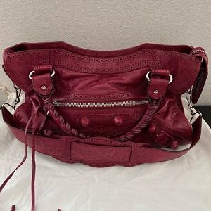 Balenciaga City Bag Giant Brogues Hardware